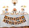 Basketball Happy Birthday Banner Slam Dunk Party Decoration Supplies Kids Teenagers Boys B-day Photo Prop Pennant Ideas NO DIY Required